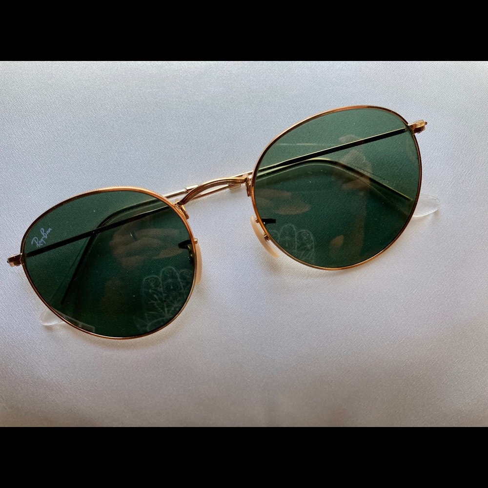 Ray-Ban Round Metal  RB3447 gold large